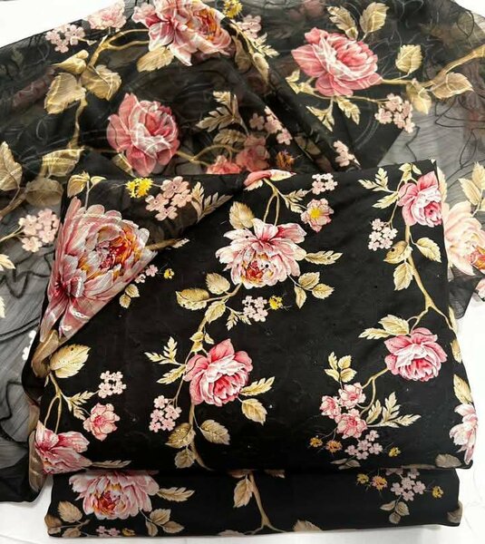Printed lawn suit
