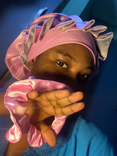 Ensemble Bonnets et Headband Satin