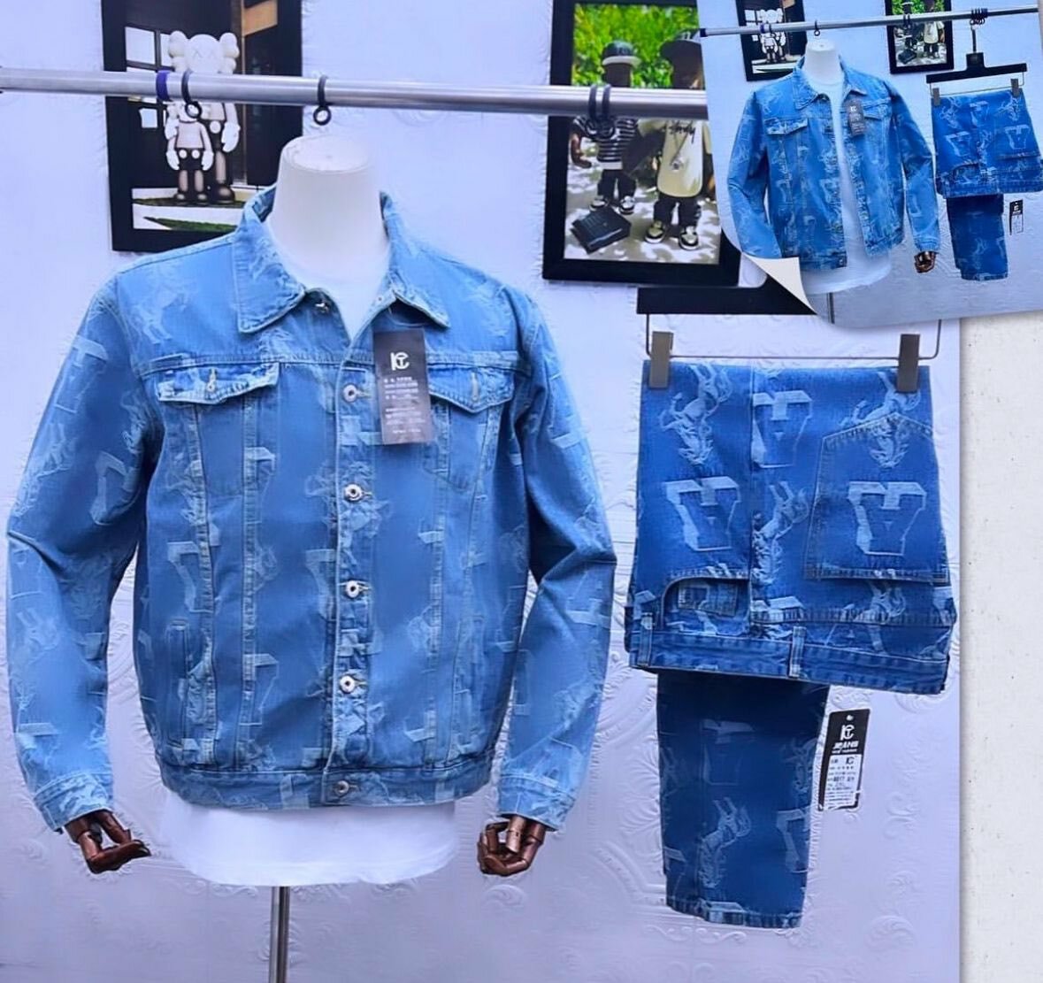 Couplet jeans homme femme