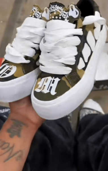 Baskets camouflage tendance