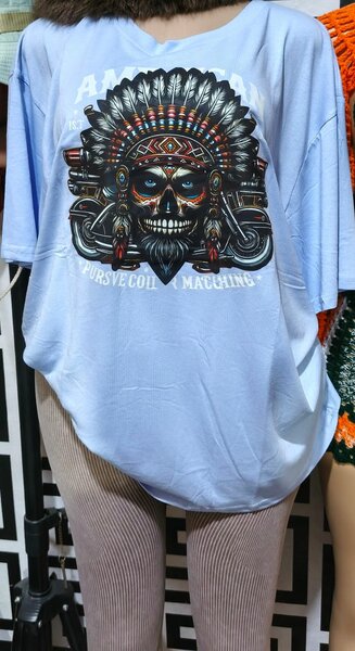 T-shirt oversize imprimé tête