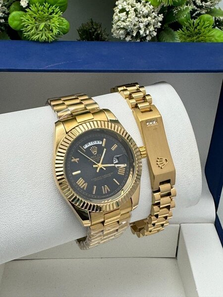 Rolex watch with bracelet