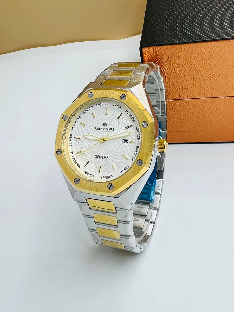 Montre homme luxe dorée