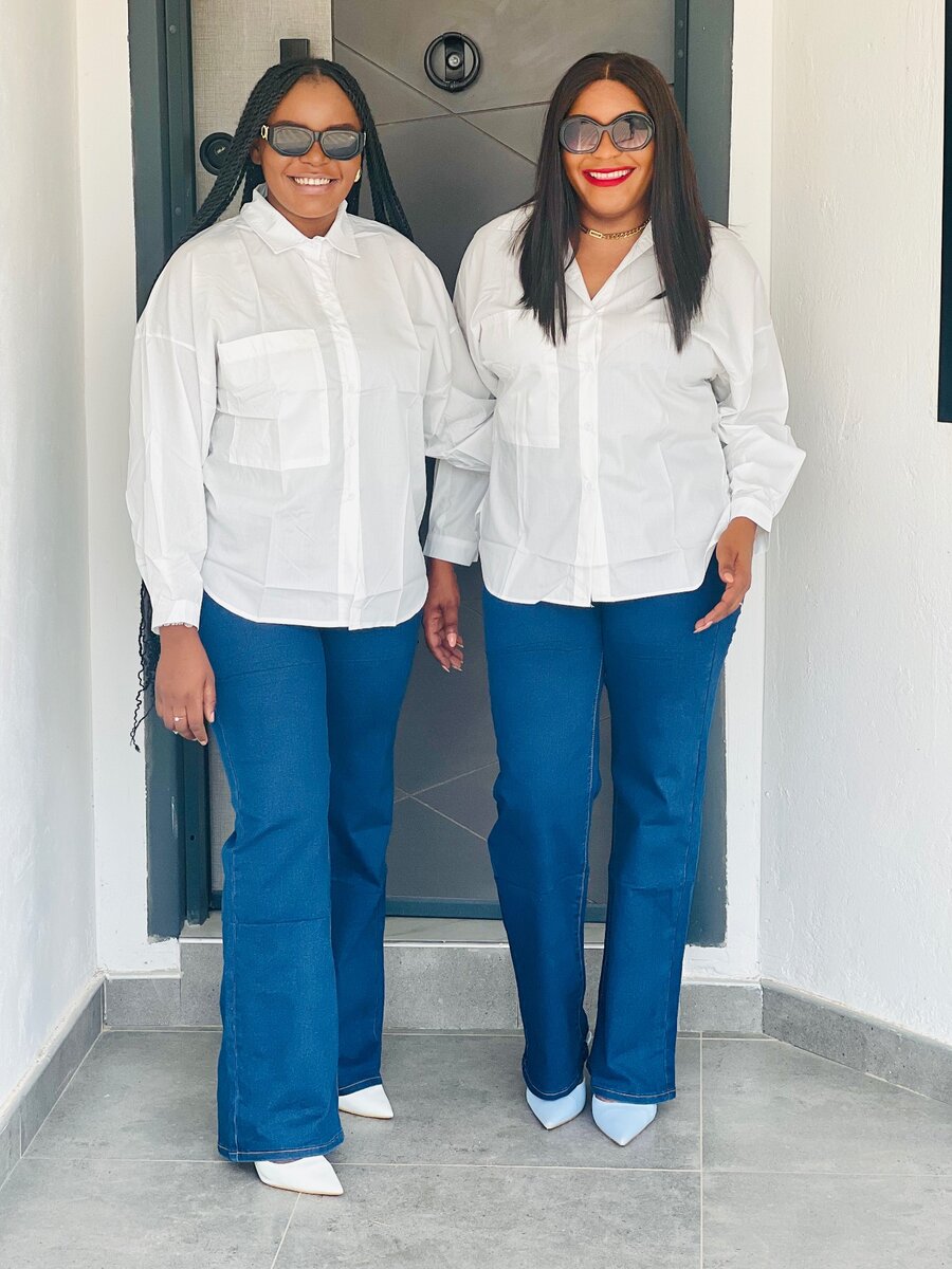 Oversized white shirt