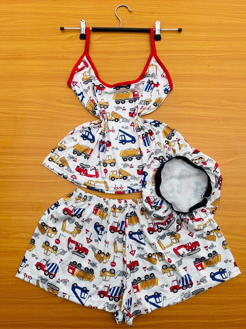 Pyjama d'été femme 3 pièces