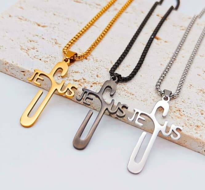 Elegant Jesus Cross Necklaces