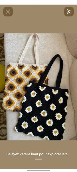 Tote bag au crochet