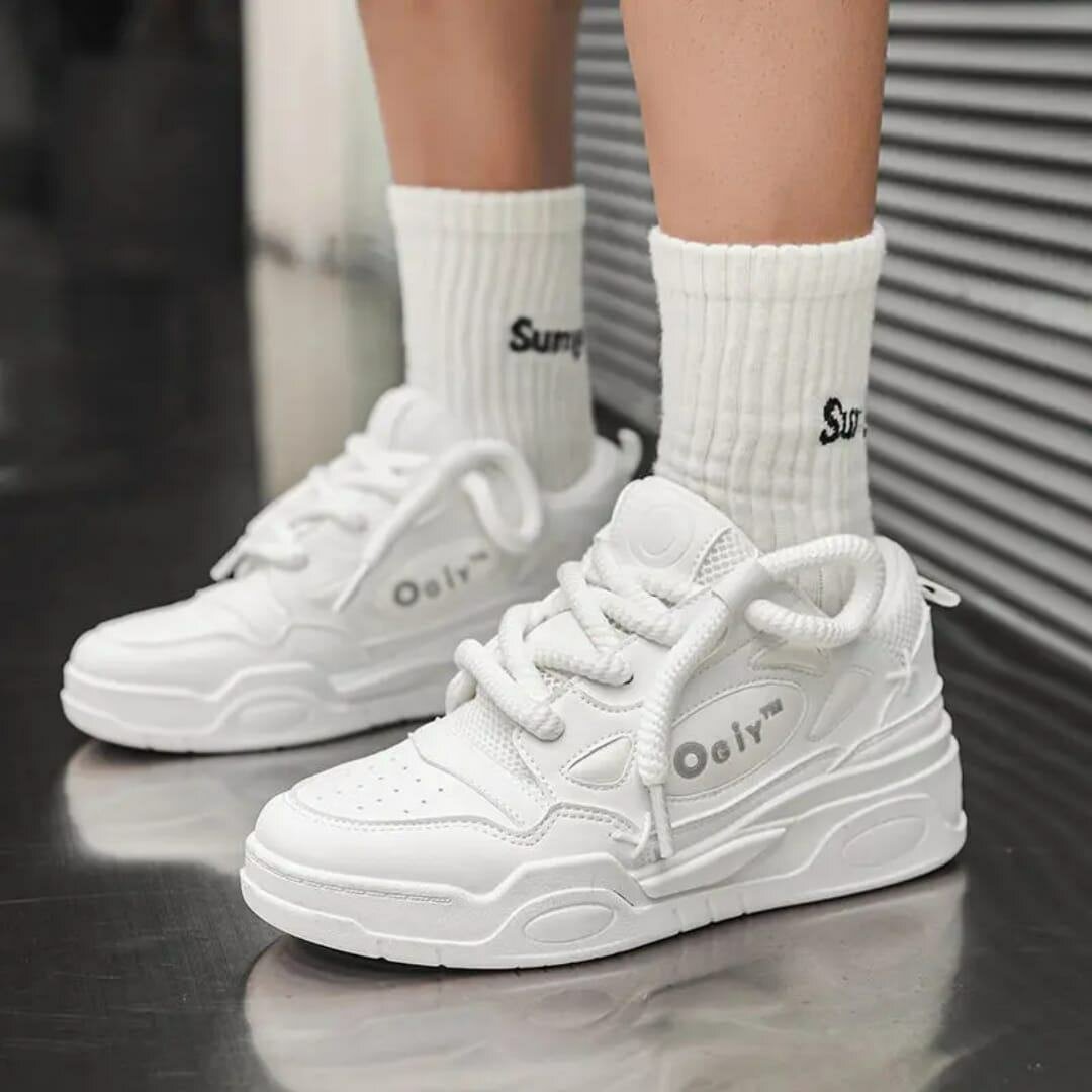 Sneakers Homme Blanc et Noir