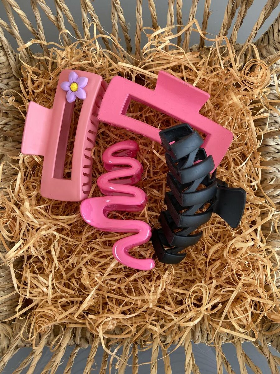 Rectangular, Wavy and ZigZag Claw Clips
