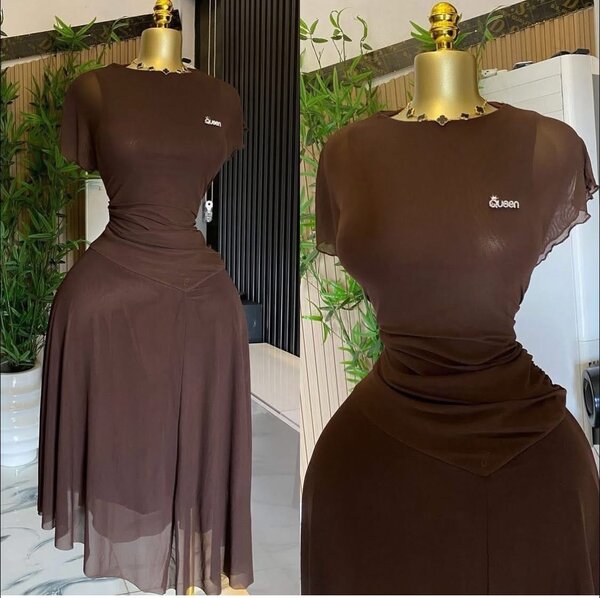 Robe élégante en mousseline