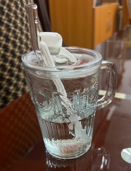 Glass mug