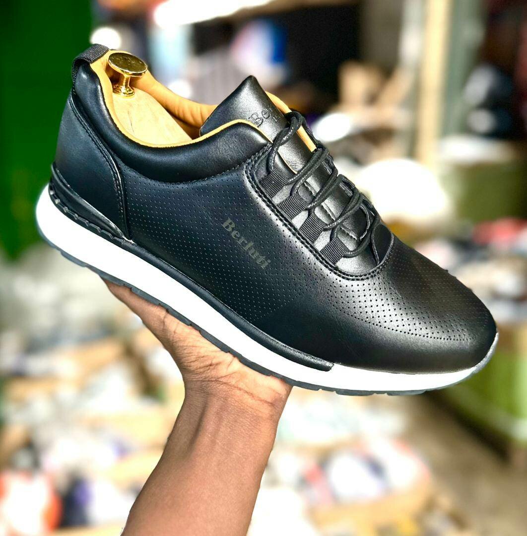 Chaussures de sport cuir homme