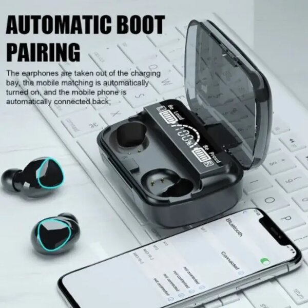 "Original M10 Wireless Earbuds Bluetooth TWS LED, Low Price