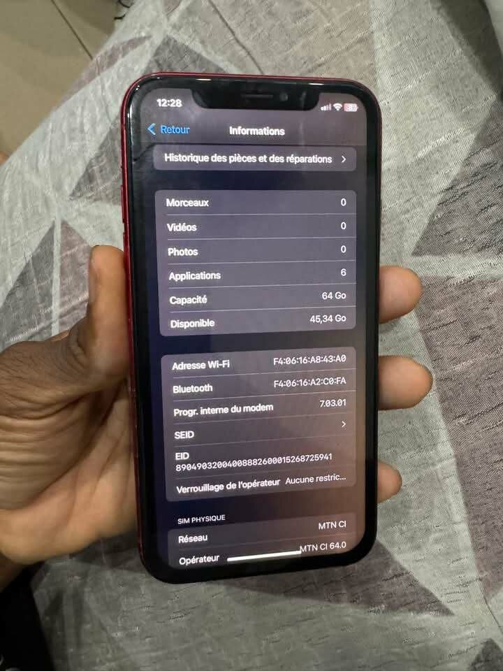 iPhone XR Rouge 64Go