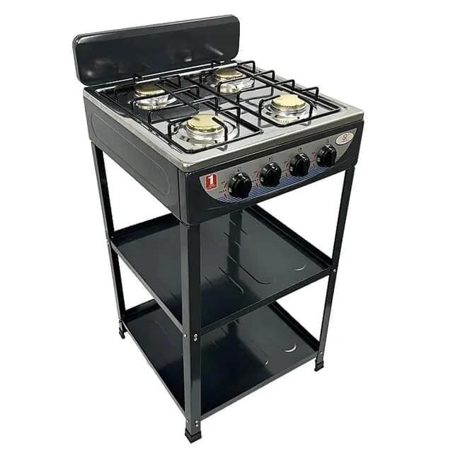 Delron 4 Burner Gas cooker stand and shelves