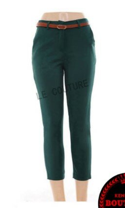 Stylish women's trousers green