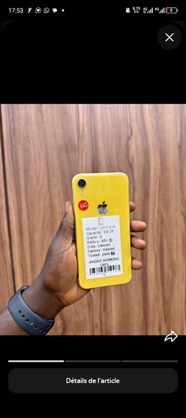 iPhone XR Jaune 128GB