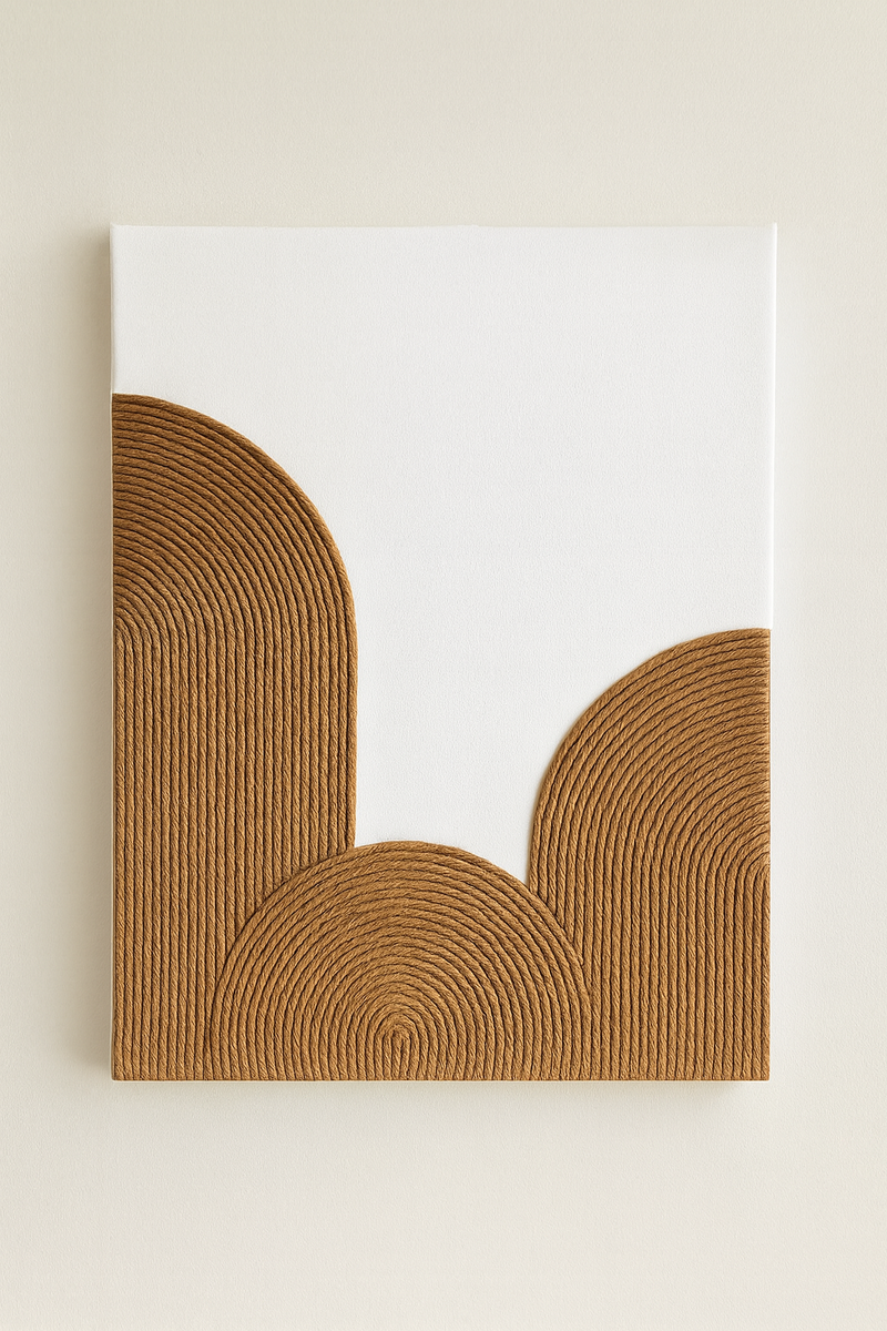 Tableau mural en corde