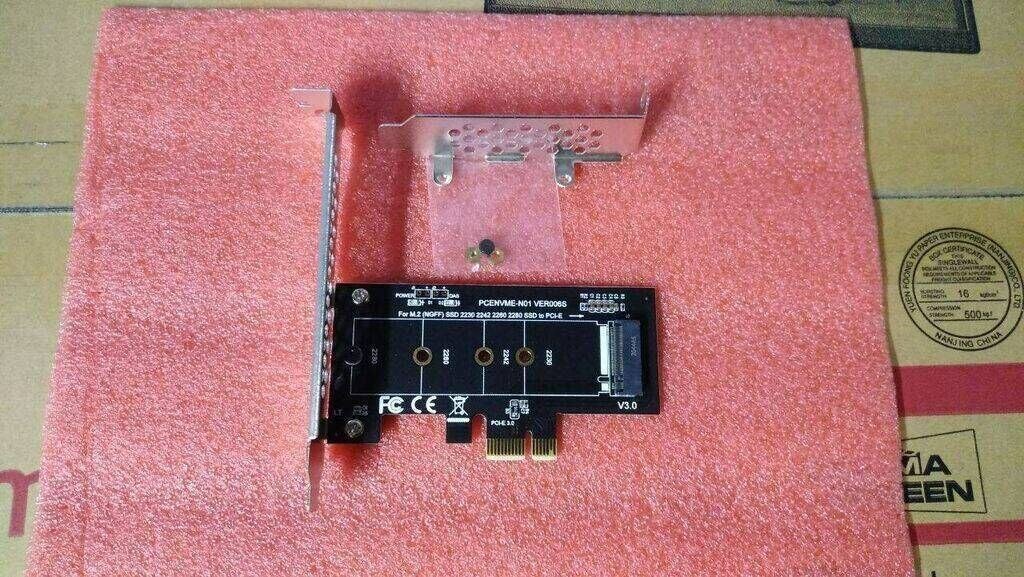 Адаптер PCIE на M2 PCI Express 3,0x1 на NVME SSD M2