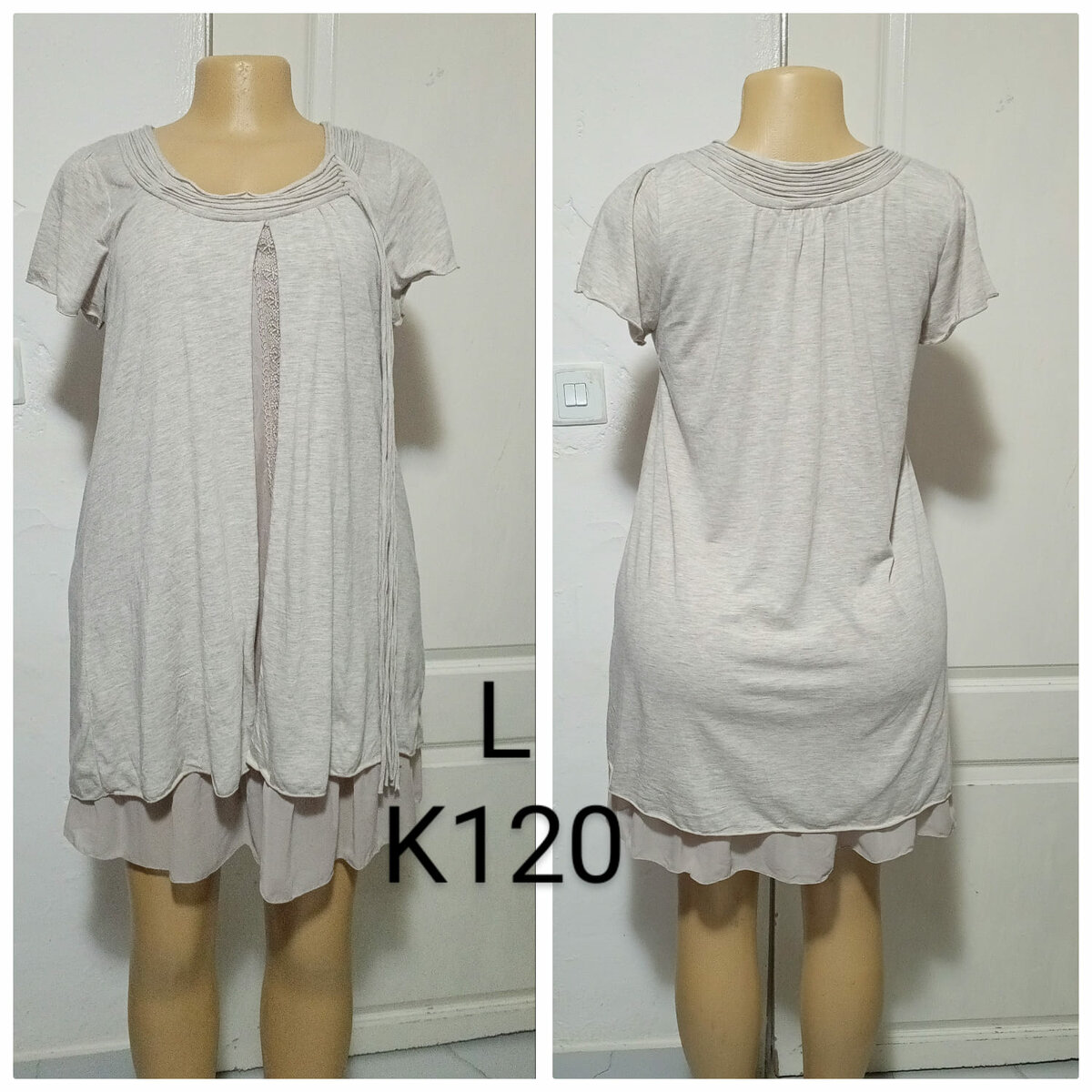 Women's grey dress, size L