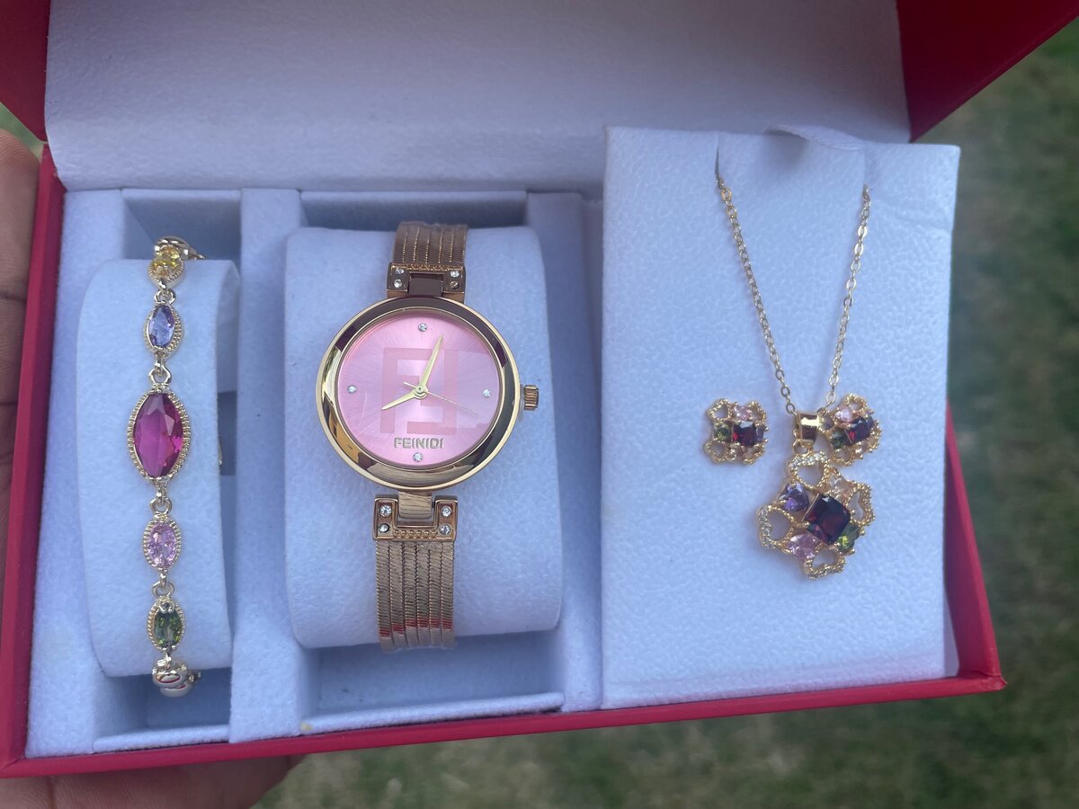 3 in 1 ladys watch set