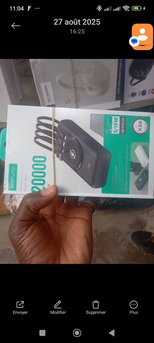 Power Bank 20000mAh rapide