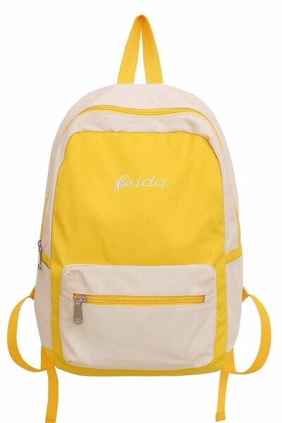 Sac à dos jaune vif élégant