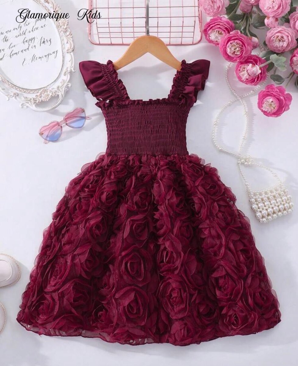Robe Fille Fleurie 2 à 3 ans