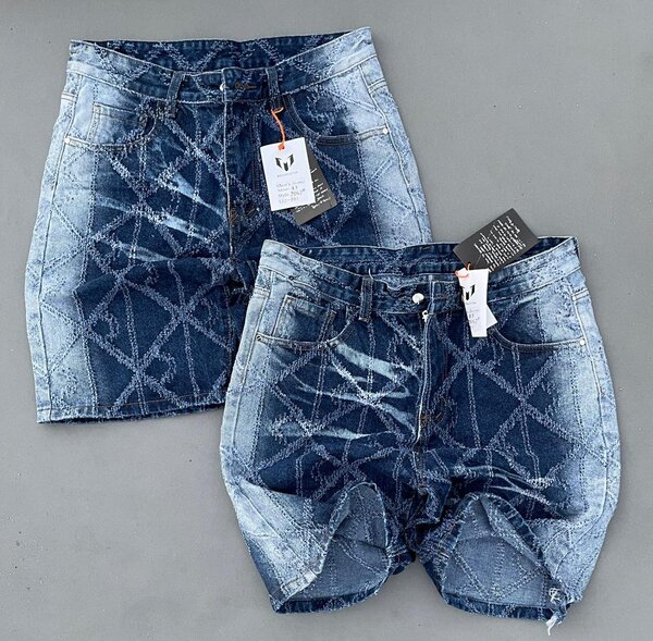 Shorts en jean délavé tendance