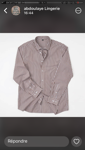 Chemise Homme Rayée Élégante