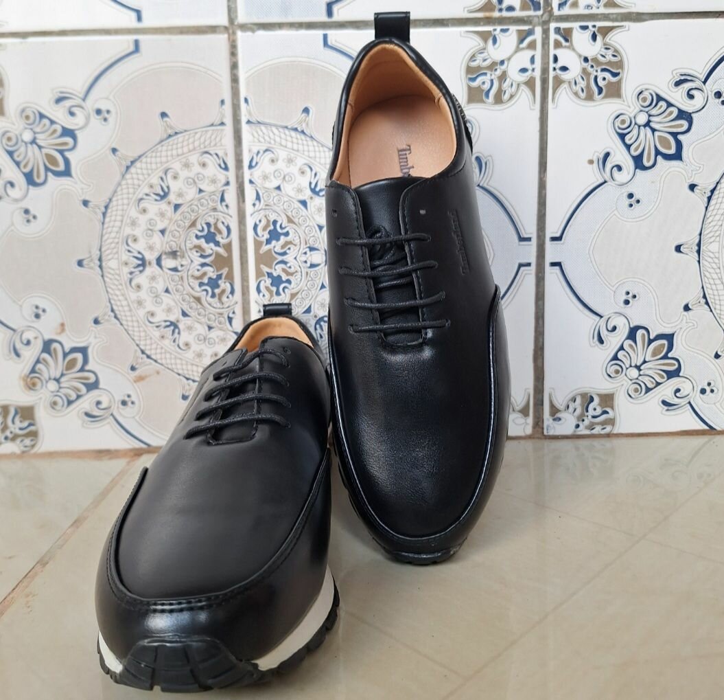 Mocassins en cuir noir