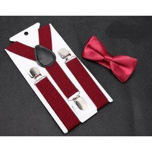 Bretelles et Nœud Papillon Rouge