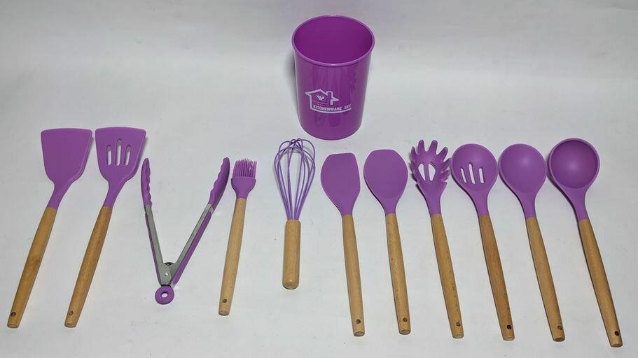 Silicone spoon set-green