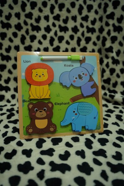 Деревяный пазл+доска