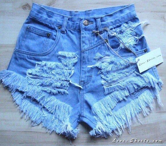 Shorts en jean imprimé tendance