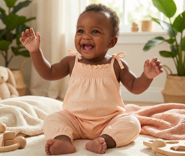 Combinaison Bébé Fleurie