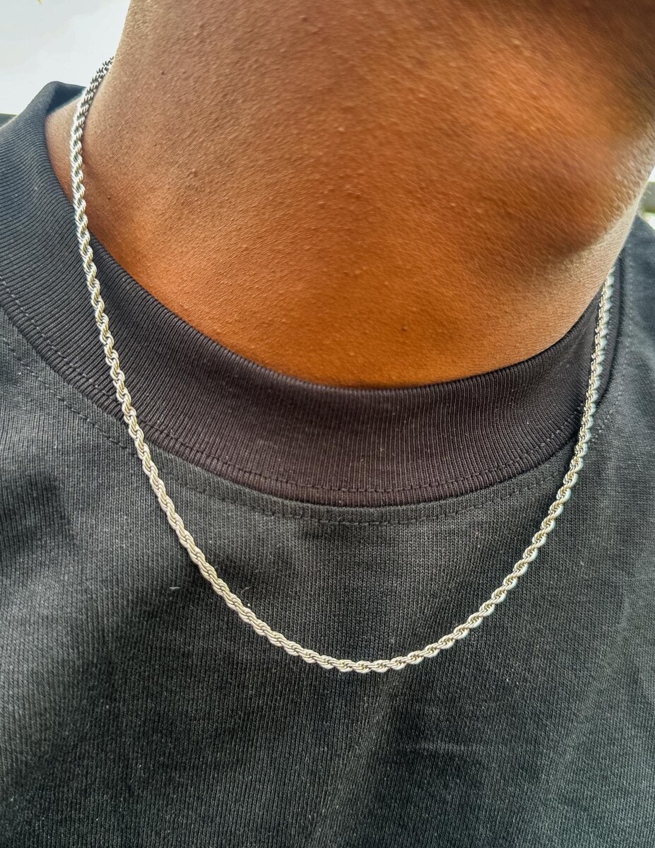 Collier Homme Élegant Argent