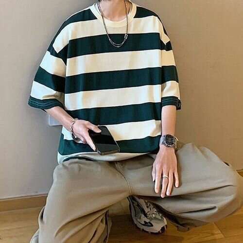 Tshirt oversize rayures