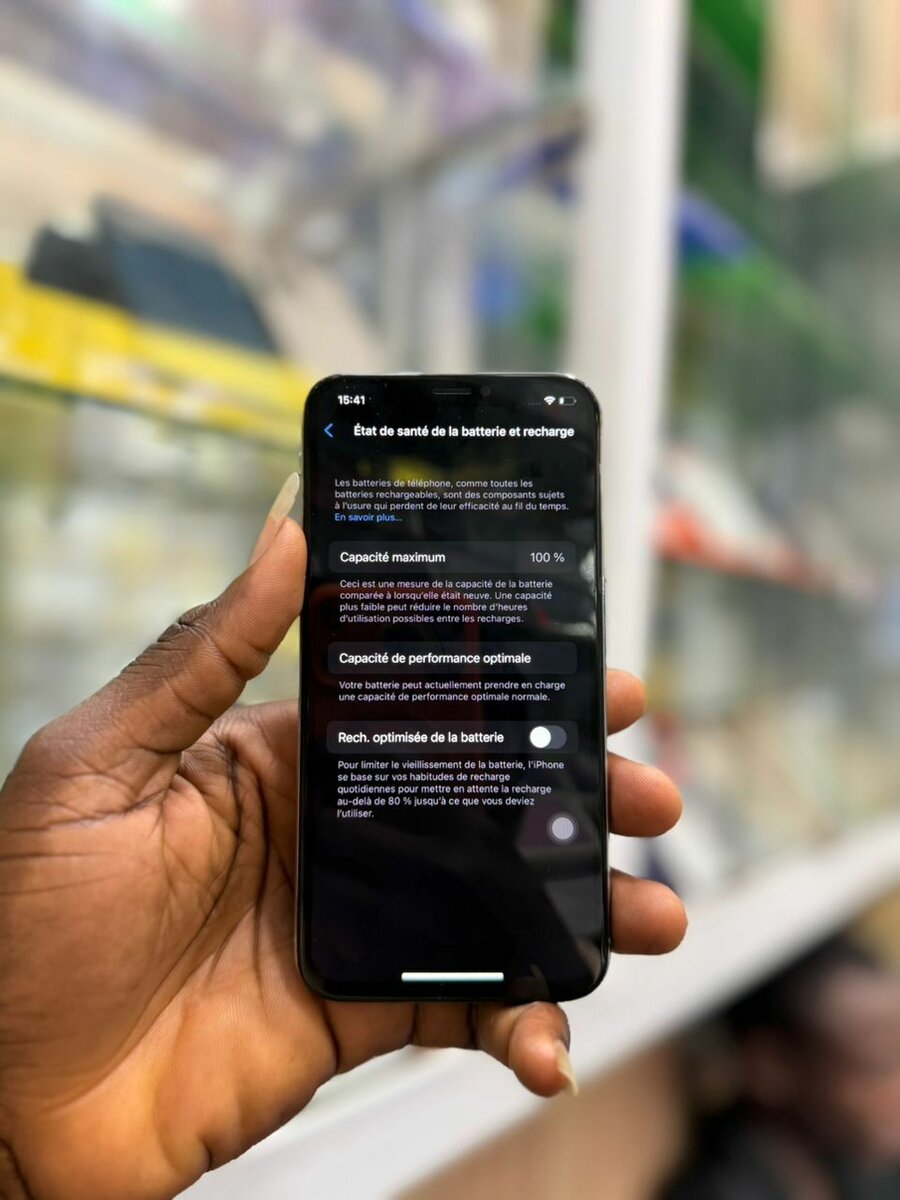 iPhone X Argent 64Go Colis