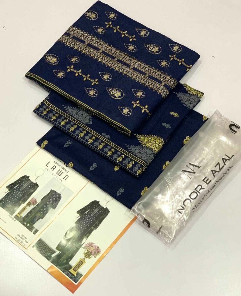Embroidery lawn suit