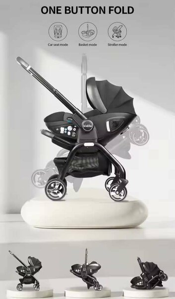 Poussette 3-en-1 Réglable