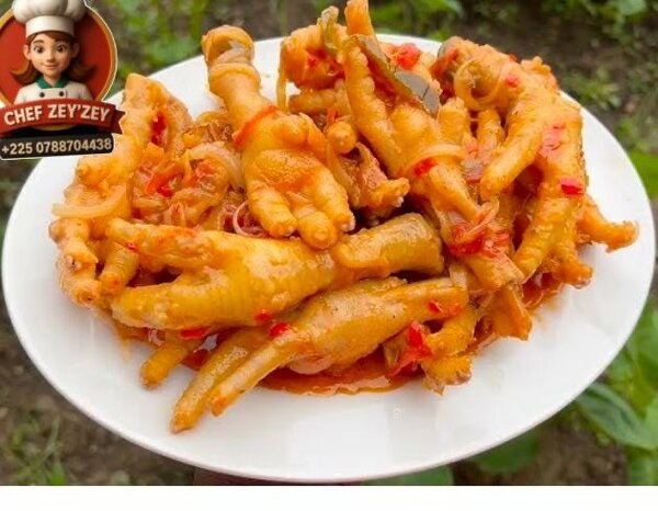 Patte de poulet alloco