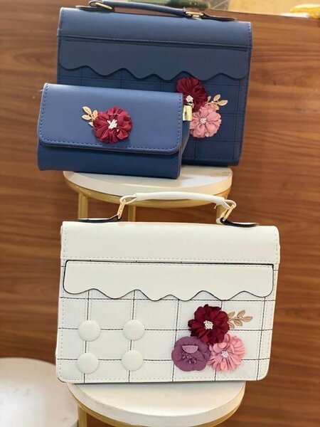 Quality leather bags available 2 in 1 bag sets