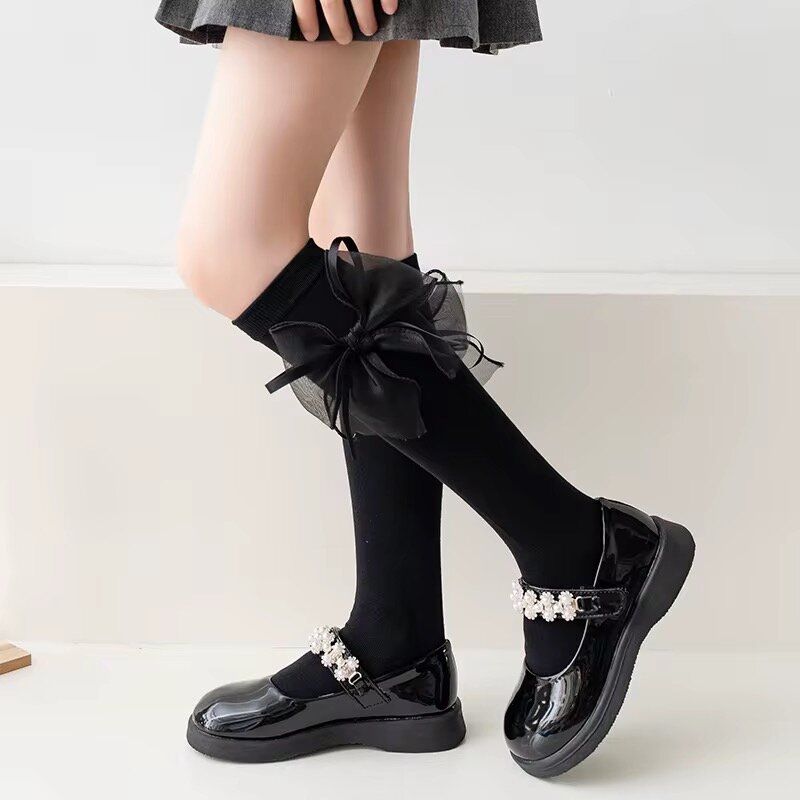 Chaussettes avec Nœud Élégant