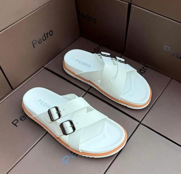 Sandales blanches Pedro