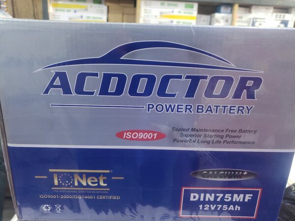 ACDoctor Car Battery 12V 75Ah