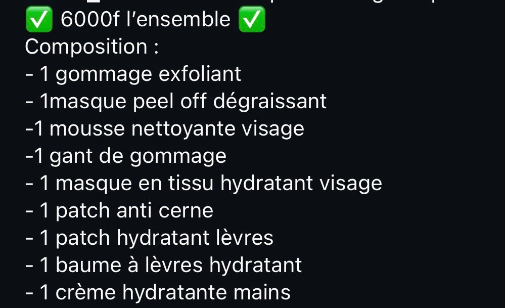 Kit spécial soins de visage