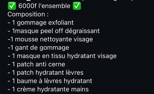 Kit spécial soins de visage