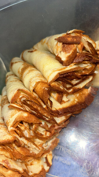 Crêpes roulées délicieuses