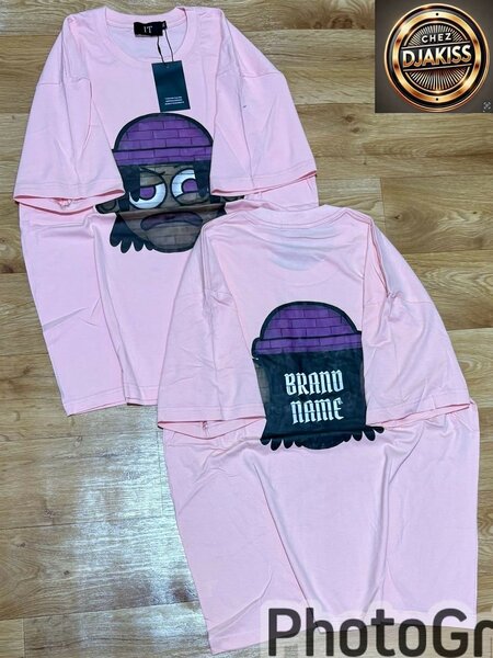 T-shirt rose design urbain